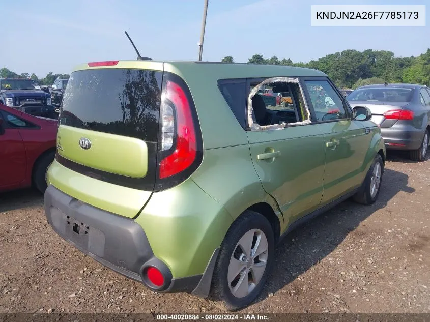 2015 Kia Soul VIN: KNDJN2A26F7785173 Lot: 40020884