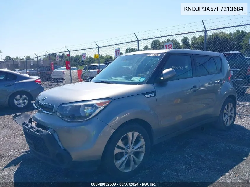 2015 Kia Soul + VIN: KNDJP3A57F7213684 Lot: 40032509