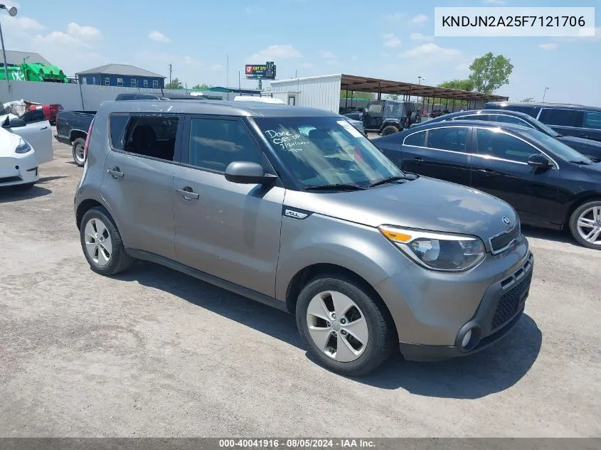 2015 Kia Soul VIN: KNDJN2A25F7121706 Lot: 40041916