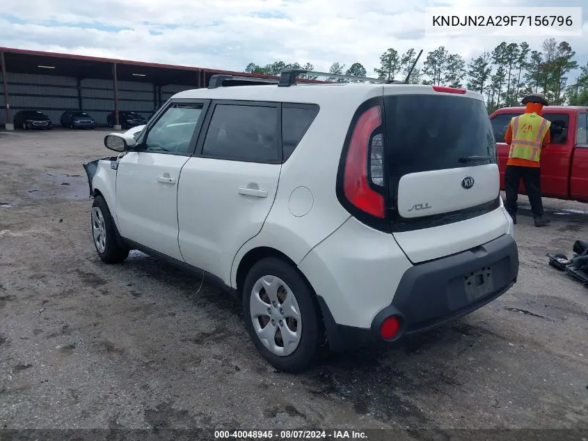 2015 Kia Soul VIN: KNDJN2A29F7156796 Lot: 40048945