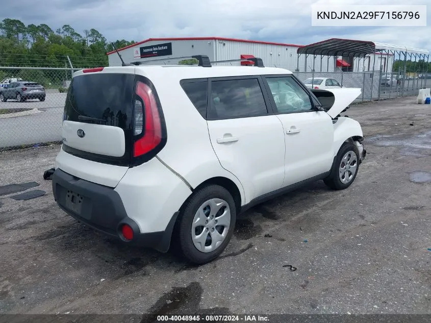 2015 Kia Soul VIN: KNDJN2A29F7156796 Lot: 40048945