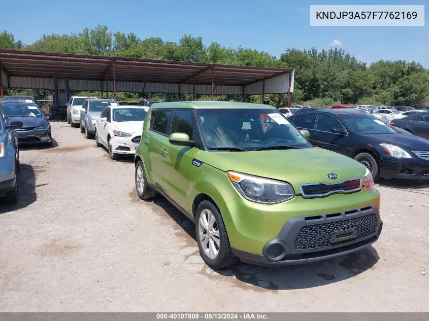 2015 Kia Soul + VIN: KNDJP3A57F7762169 Lot: 40107809