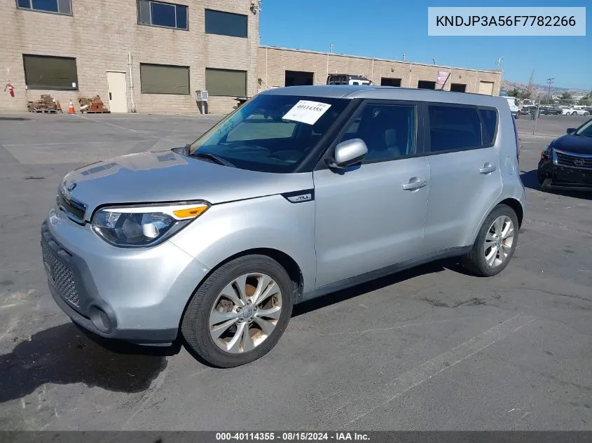 2015 Kia Soul + VIN: KNDJP3A56F7782266 Lot: 40114355