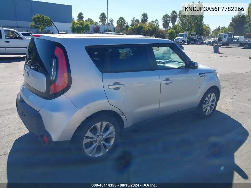 2015 Kia Soul + VIN: KNDJP3A56F7782266 Lot: 40114355