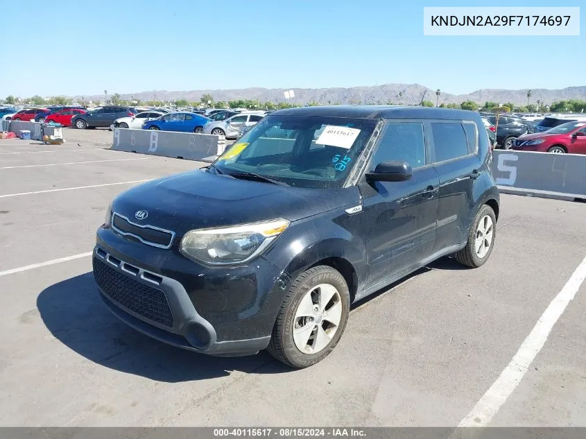 2015 Kia Soul VIN: KNDJN2A29F7174697 Lot: 40115617