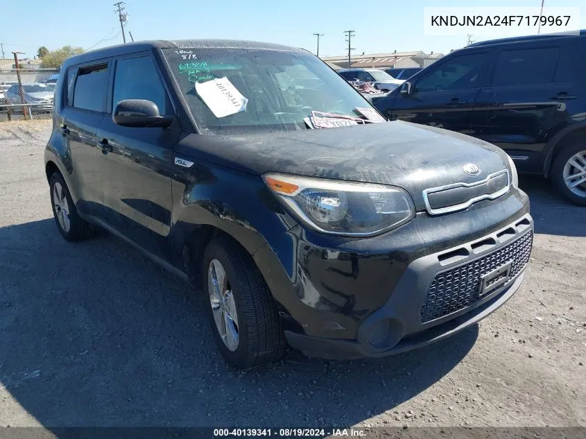 2015 Kia Soul VIN: KNDJN2A24F7179967 Lot: 40139341