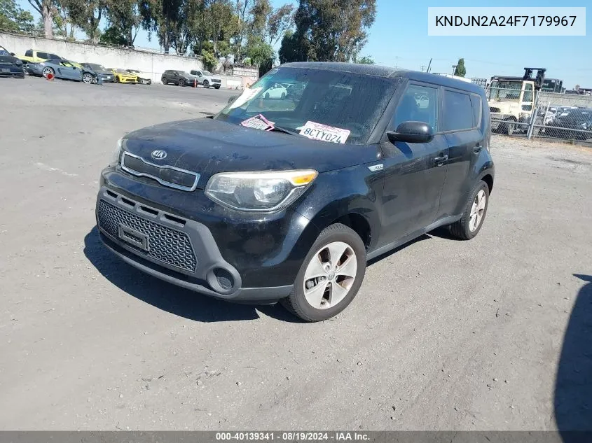 2015 Kia Soul VIN: KNDJN2A24F7179967 Lot: 40139341