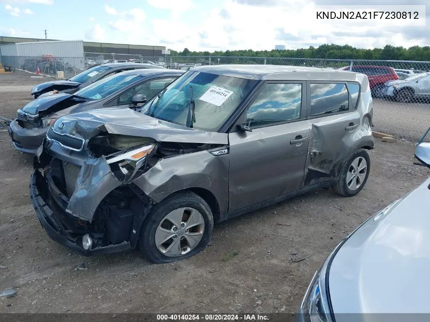 2015 Kia Soul VIN: KNDJN2A21F7230812 Lot: 40140254