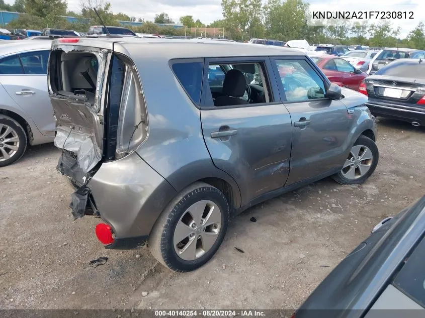 2015 Kia Soul VIN: KNDJN2A21F7230812 Lot: 40140254