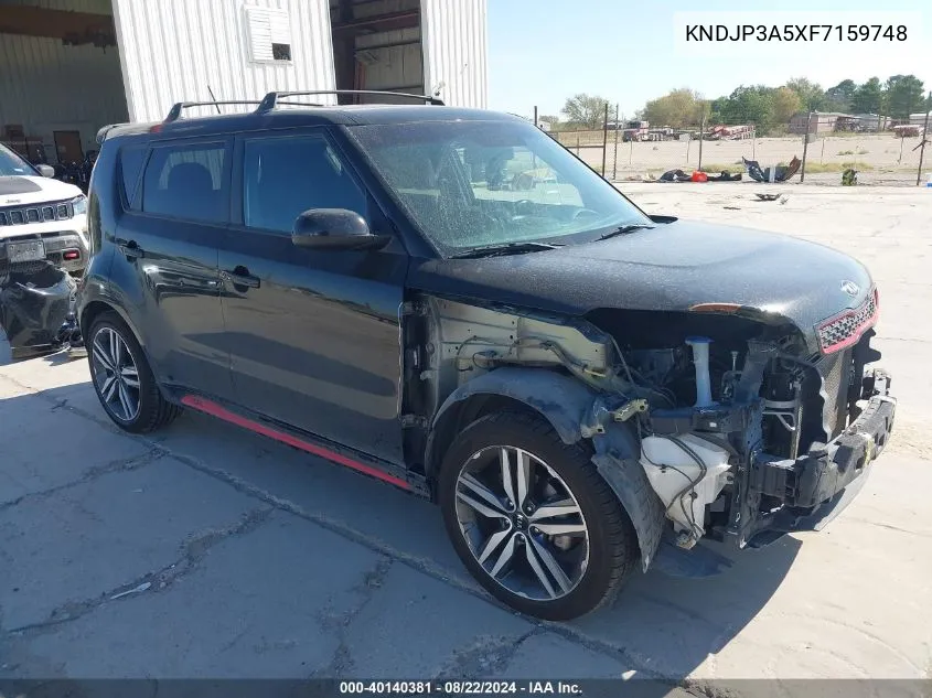 2015 Kia Soul + VIN: KNDJP3A5XF7159748 Lot: 40140381