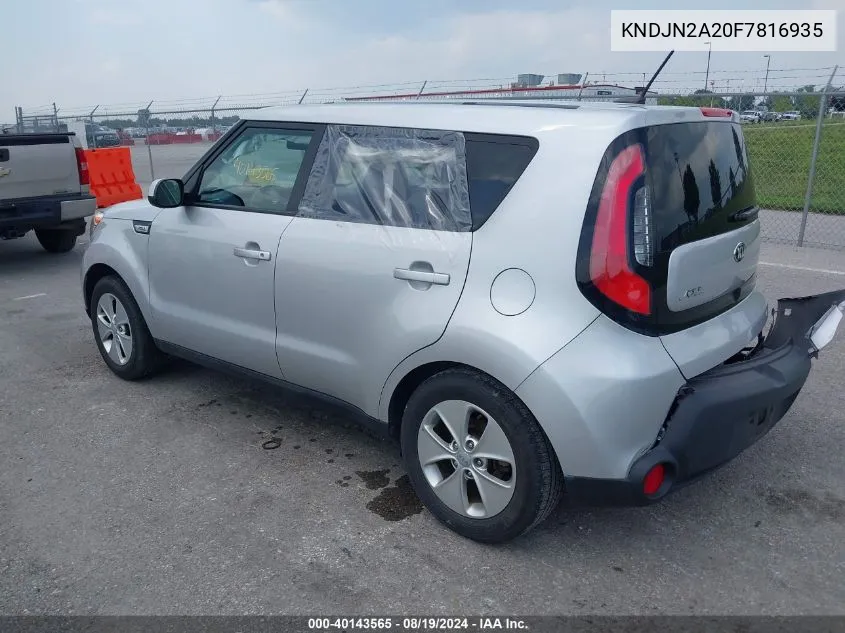 KNDJN2A20F7816935 2015 Kia Soul