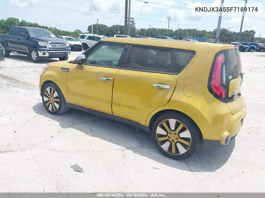 2015 Kia Soul ! VIN: KNDJX3A55F7189174 Lot: 40144284