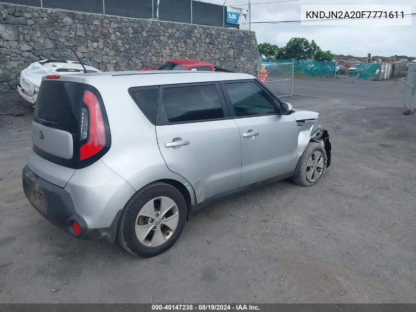 KNDJN2A20F7771611 2015 Kia Soul