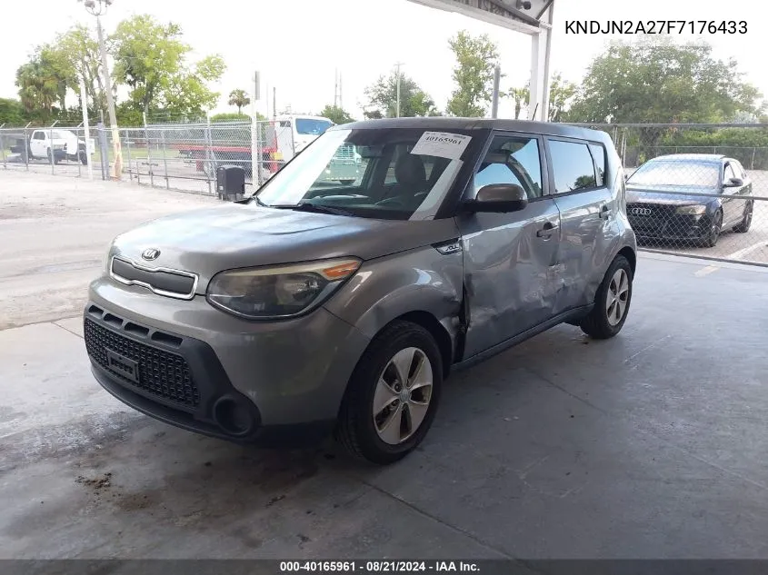 2015 Kia Soul VIN: KNDJN2A27F7176433 Lot: 40165961