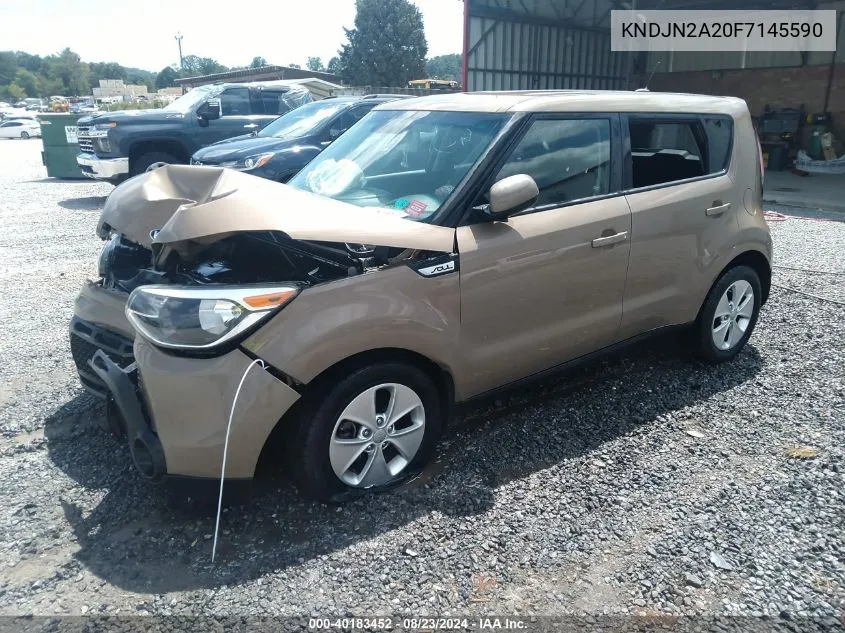 2015 Kia Soul VIN: KNDJN2A20F7145590 Lot: 40183452