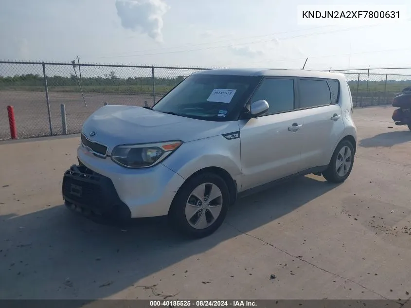 2015 Kia Soul VIN: KNDJN2A2XF7800631 Lot: 40185525