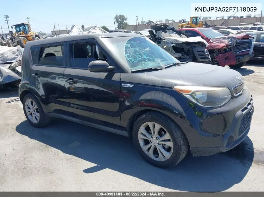 2015 Kia Soul + VIN: KNDJP3A52F7118059 Lot: 40191101