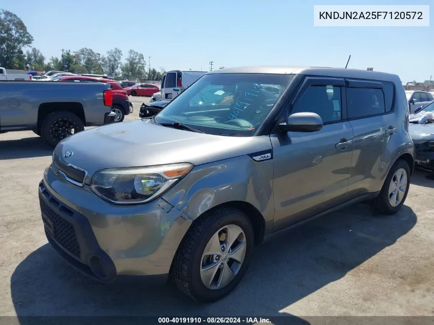 2015 Kia Soul VIN: KNDJN2A25F7120572 Lot: 40191910