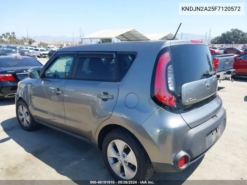 2015 Kia Soul VIN: KNDJN2A25F7120572 Lot: 40191910