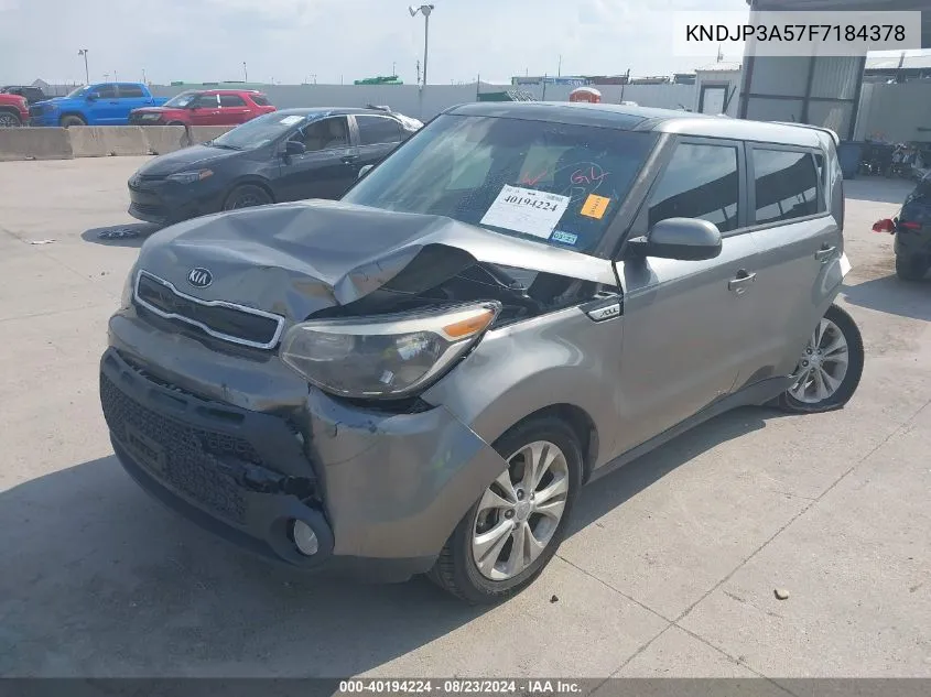 2015 Kia Soul + VIN: KNDJP3A57F7184378 Lot: 40194224