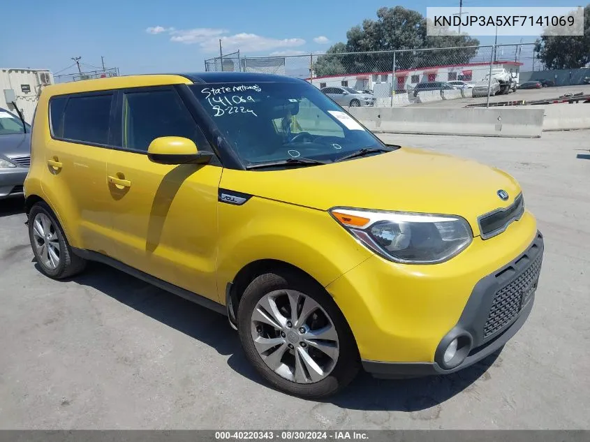 2015 Kia Soul + VIN: KNDJP3A5XF7141069 Lot: 40220343