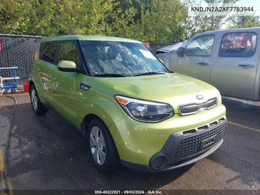 2015 Kia Soul VIN: KNDJN2A2XF7783944 Lot: 40222021