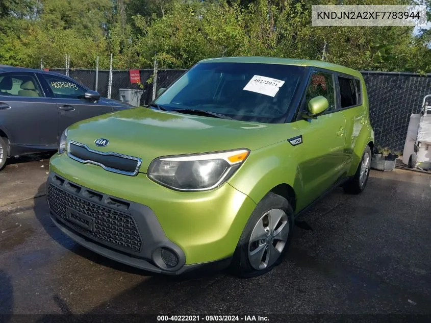 2015 Kia Soul VIN: KNDJN2A2XF7783944 Lot: 40222021