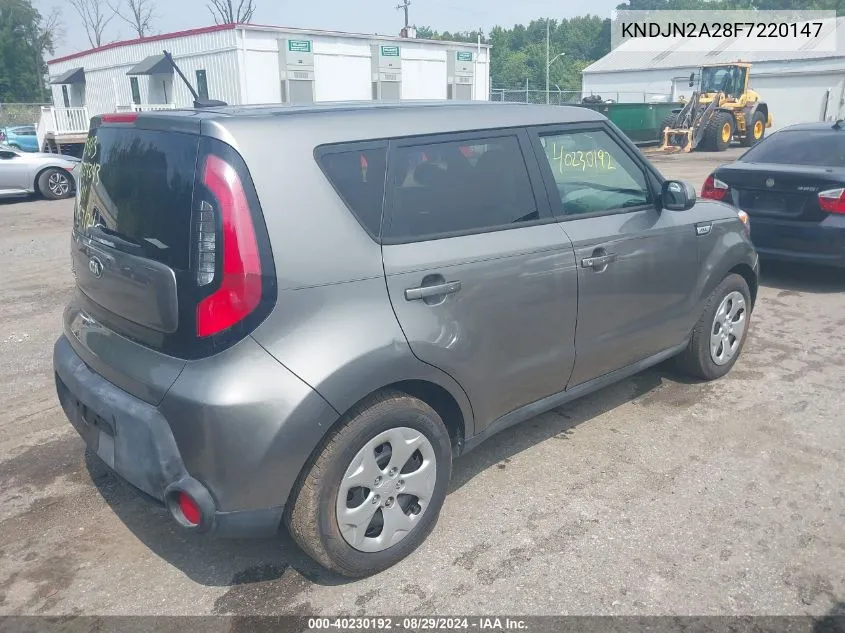 2015 Kia Soul VIN: KNDJN2A28F7220147 Lot: 40230192