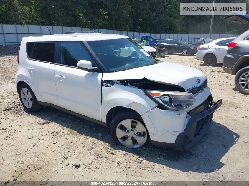 2015 Kia Soul VIN: KNDJN2A28F7806606 Lot: 40234125