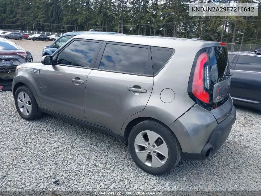 2015 Kia Soul VIN: KNDJN2A29F7216642 Lot: 40241722