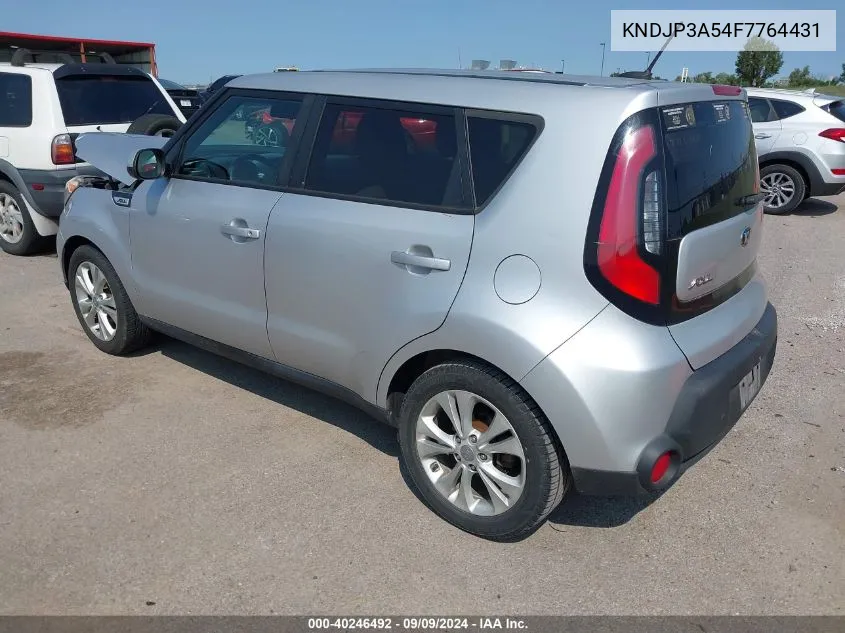 2015 Kia Soul + VIN: KNDJP3A54F7764431 Lot: 40246492