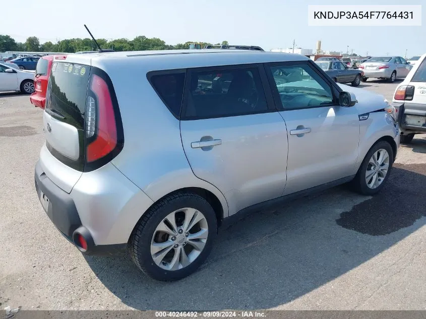 2015 Kia Soul + VIN: KNDJP3A54F7764431 Lot: 40246492