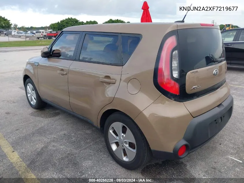 2015 Kia Soul VIN: KNDJN2A2XF7219677 Lot: 40255228