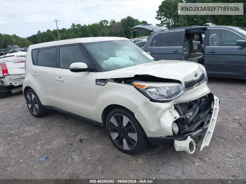 2015 Kia Soul ! VIN: KNDJX3A52F7189536 Lot: 40255382