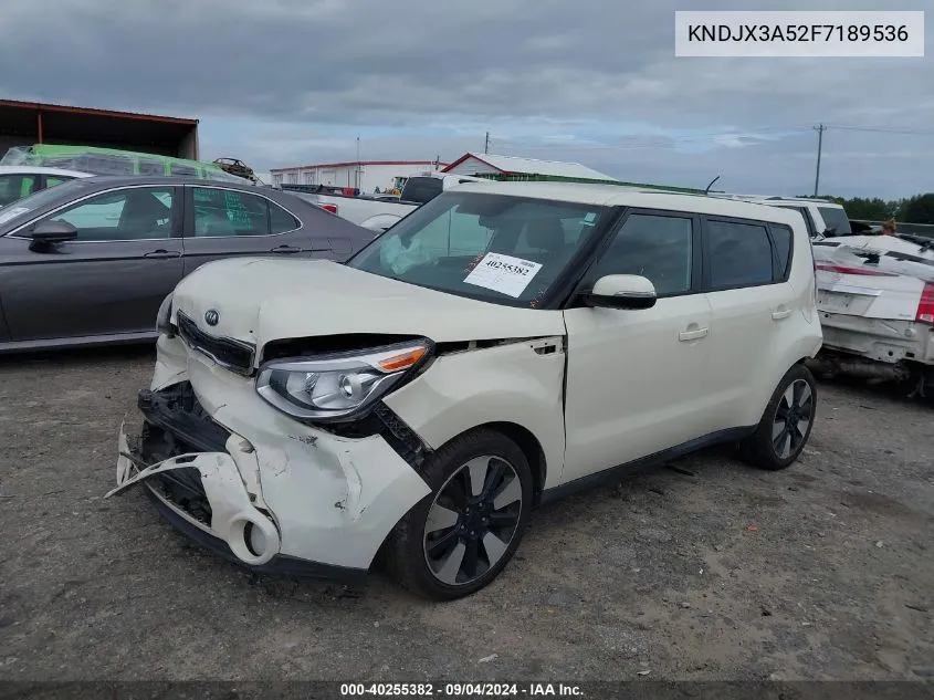 2015 Kia Soul ! VIN: KNDJX3A52F7189536 Lot: 40255382