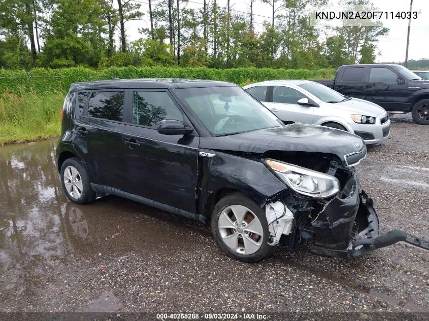 2015 Kia Soul VIN: KNDJN2A20F7114033 Lot: 40258288