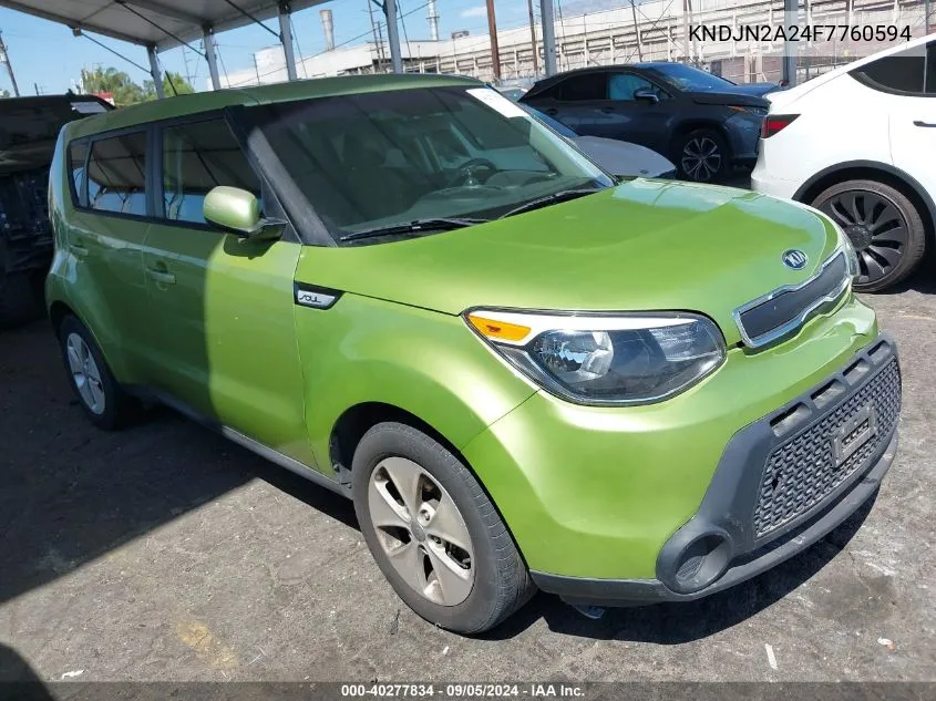 2015 Kia Soul VIN: KNDJN2A24F7760594 Lot: 40277834