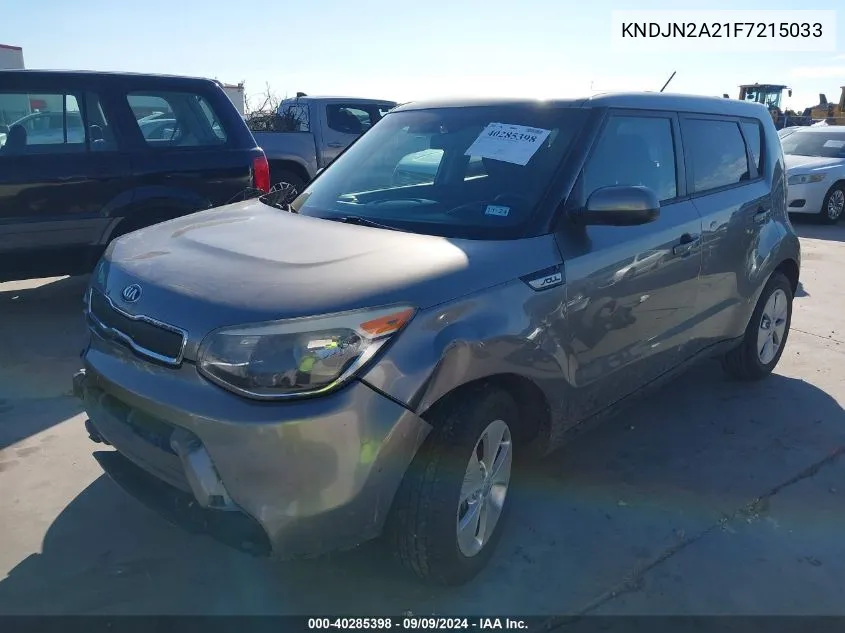 2015 Kia Soul VIN: KNDJN2A21F7215033 Lot: 40285398