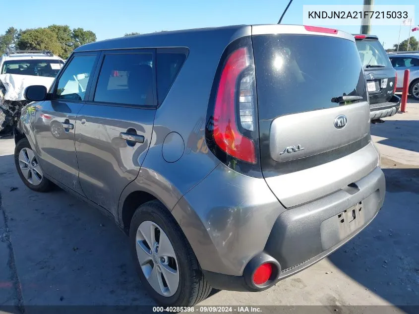 2015 Kia Soul VIN: KNDJN2A21F7215033 Lot: 40285398