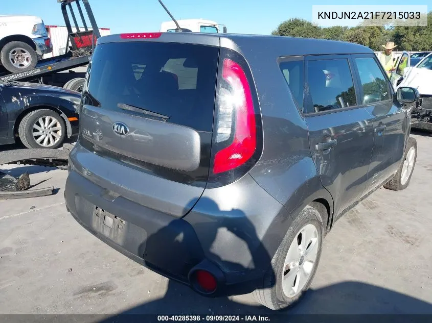 2015 Kia Soul VIN: KNDJN2A21F7215033 Lot: 40285398