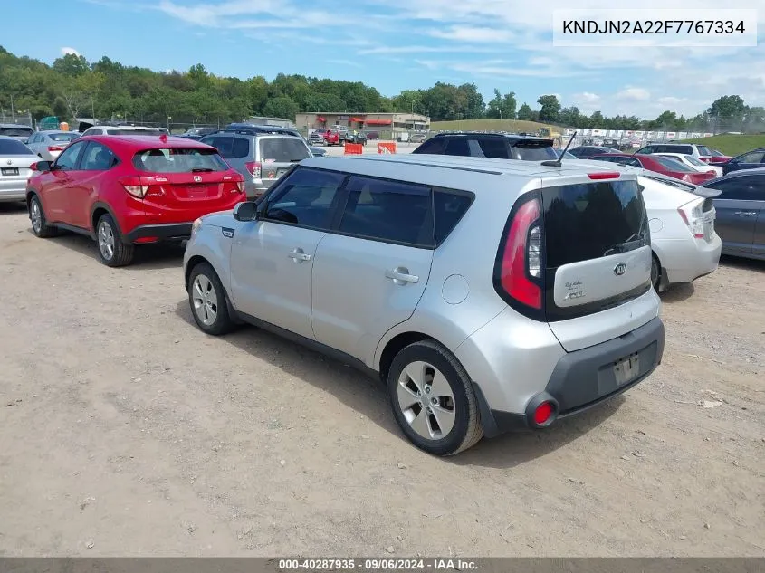 2015 Kia Soul VIN: KNDJN2A22F7767334 Lot: 40287935