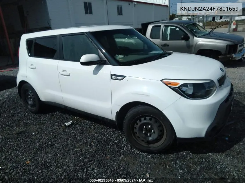 2015 Kia Soul VIN: KNDJN2A24F7801659 Lot: 40295646