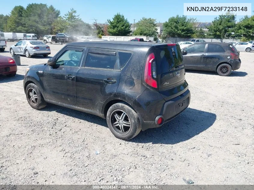 2015 Kia Soul VIN: KNDJN2A29F7233148 Lot: 40324347