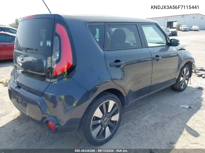 2015 Kia Soul ! VIN: KNDJX3A56F7115441 Lot: 40338388