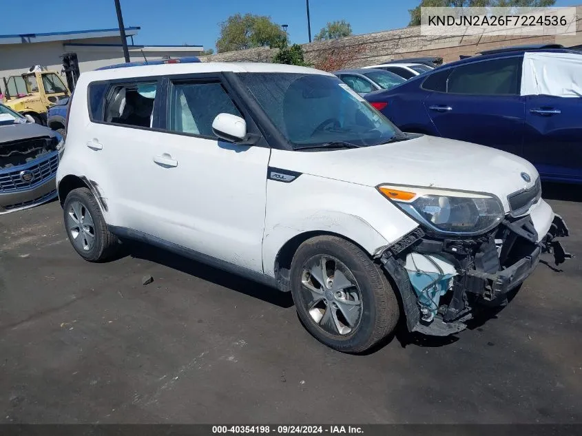 2015 Kia Soul VIN: KNDJN2A26F7224536 Lot: 40354198