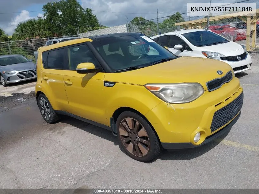 2015 Kia Soul ! VIN: KNDJX3A55F7111848 Lot: 40357810