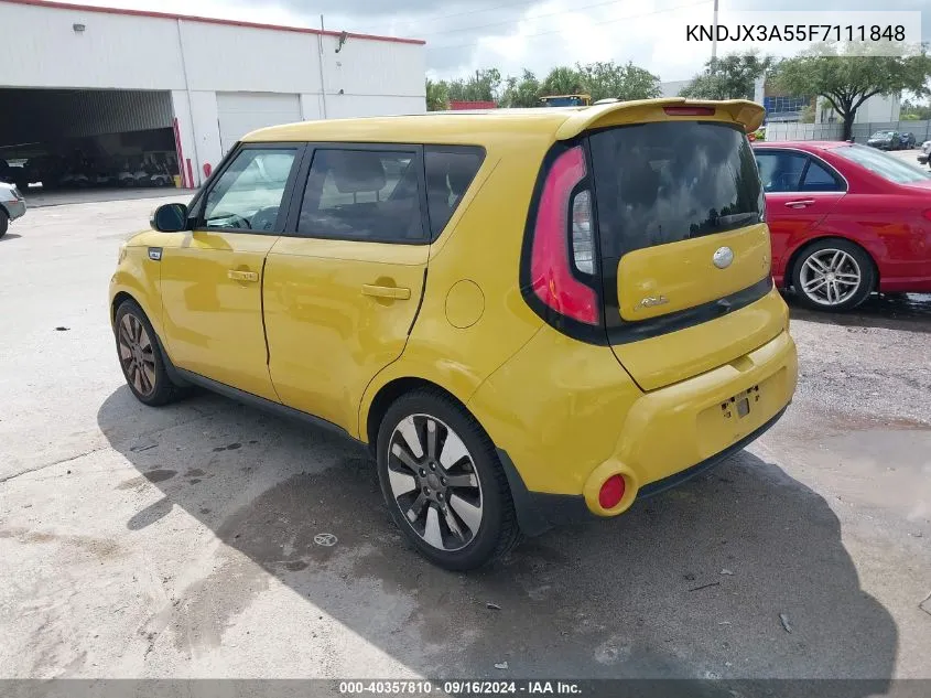 2015 Kia Soul ! VIN: KNDJX3A55F7111848 Lot: 40357810