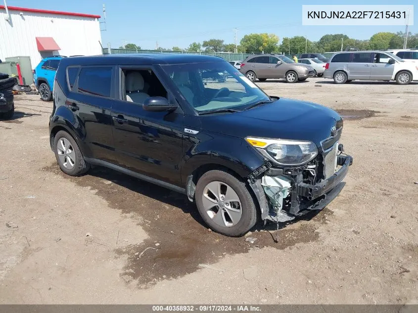 2015 Kia Soul VIN: KNDJN2A22F7215431 Lot: 40358932