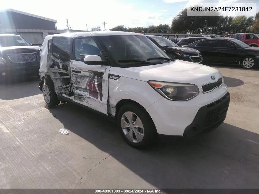 2015 Kia Soul VIN: KNDJN2A24F7231842 Lot: 40361803