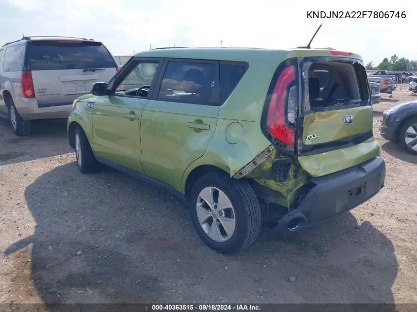 KNDJN2A22F7806746 2015 Kia Soul